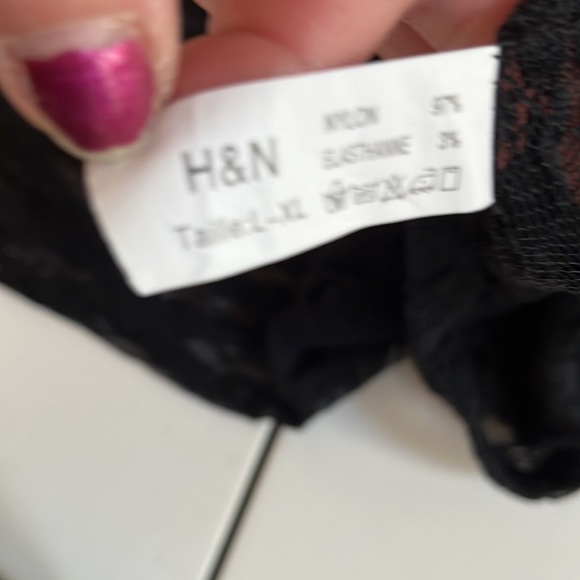 BLACK LACE footless tight NWOT
Sized at large please see Measurments - Picture 3 of 7